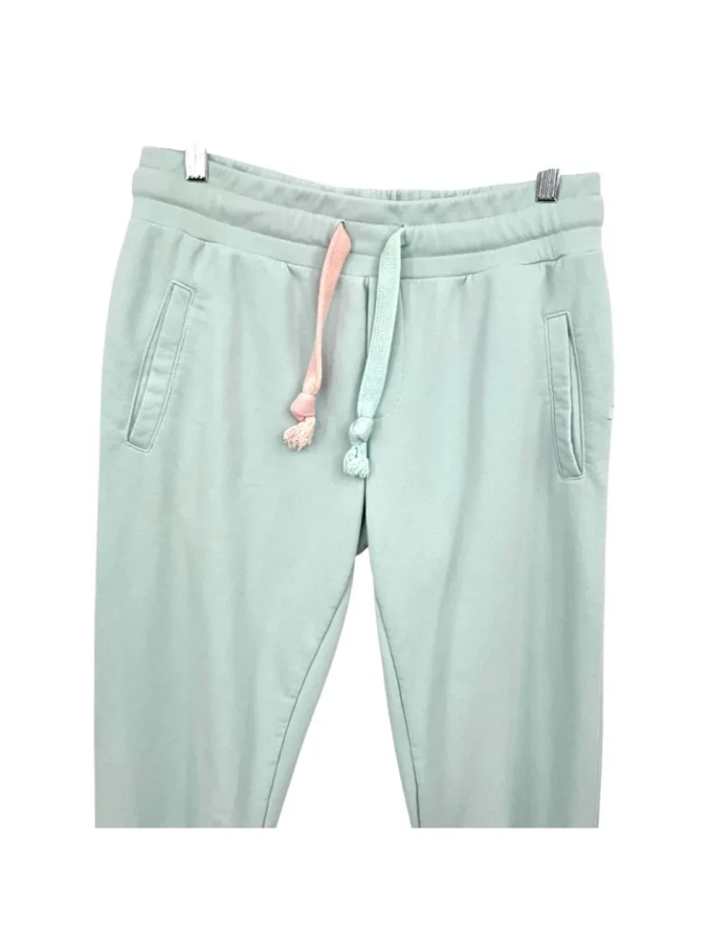 Lemon Limon Ice Melt Jogger Pants Womens Medium Green French Terry Drawstring